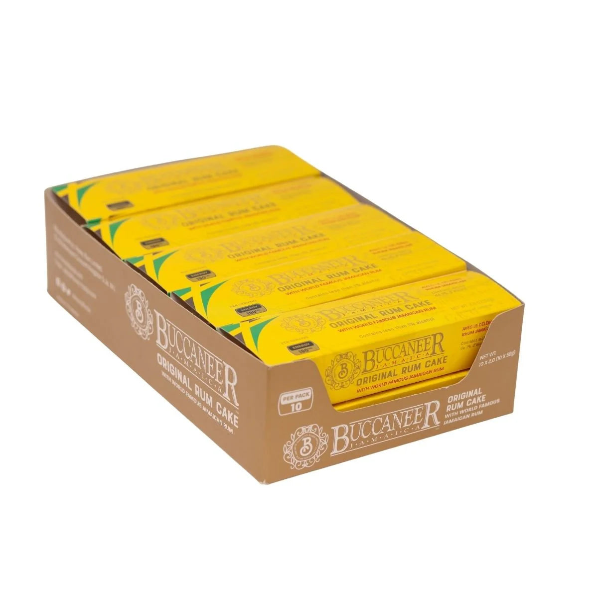 Honey Bun Buccaneer Original Rum Cake, (10 Pack)